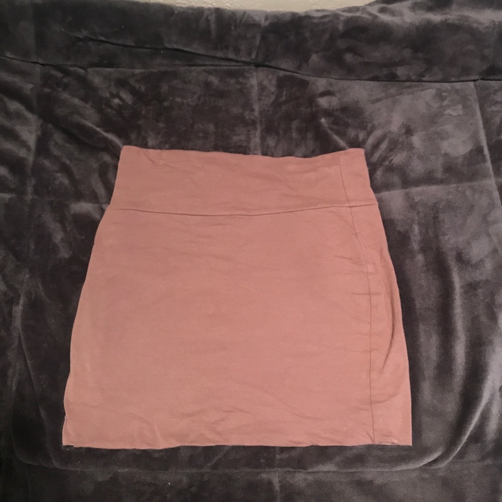 Tan Pencil Skirt